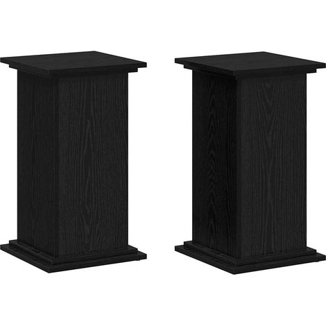 Maison Exclusive - Pflanzenständer Schwarz Eichen-Optik 33 x 33 x