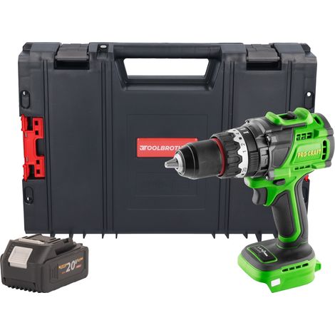 Avvitatore a percussione a batteria Procraft PA18ProBL-BB 20 V 180 Nm Brushless + 1x batteria 4,0 Ah + valigetta RHINO - senza caricabatteria (1/5)