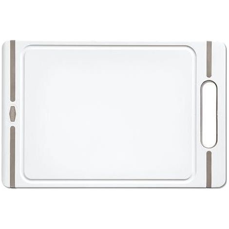 Tagliere pvc c manico bianco tortora mis. s 24 x 16 x 1 cm stefanplast