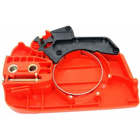 royaluxe -Accessoire de couvercle latéral d'embrayage de tronçonneuse compatible avec Husqvarna 235 236 236E 240 230 120, pièces de rechange de tronçonneuse couvercle latéral anti-puce (1/5)