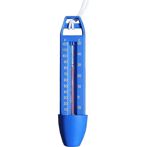 Thermomètre flottant pour piscine avec cordon, résistant aux chocs, pour mesurer la température de l'eau dans les piscines, les spas, les jacuzzis et les aquariums.-AquaForge