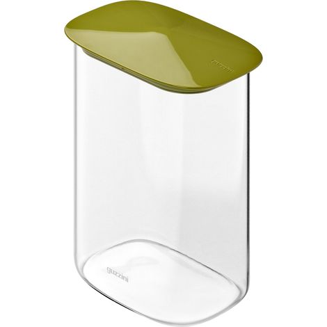 GUZZINI Barattolo Rettangolare Fresh & Style 1.300 Ml Vetro Tappo Verde