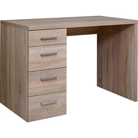 SCRIVANIA MONETA 110X60XH74CM 4 CASSETTI ROVERE (1/3)