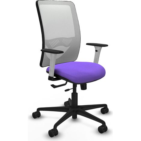 Chaise de bureau piqueras y crespo Zulema blanc mousse découpée (1/2)