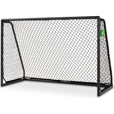 EXIT Scala aluminium football goal 6x4ft - black