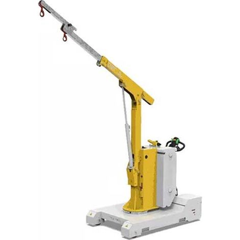 Grue d'atelier porte à faux 1060mm - Hauteur 2435mm - Capacité 750kg - Mât rotatif électrique 240° - Télécommande - JL140.720