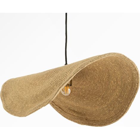 Lámpara de techo de material natural y metal D61 cm - Maho