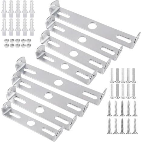 8 Supports de fixation plafonnier, Métal, 80-110 mm, Pour lustre et luminaire, Maison et bureau (1/5)