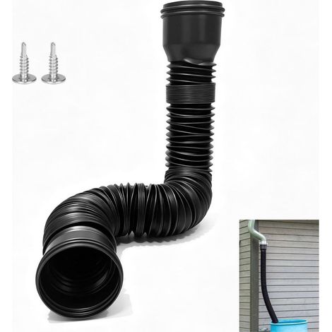 Rallonge de gouttière en plastique pour gouttière de 80/100 mm (1/5)
