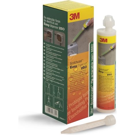 3M – Cartouche de résine anaérobie démontable 250 ml – Protection et étanchéité des connexions électriques – Norme IP68 – Viscosité faible