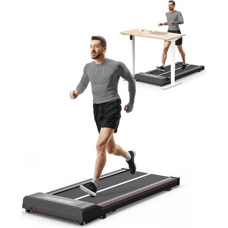 Tapis de marche Portable - Tapis de Course Roulant électrique - 1-10 Km/h Vitesse Réglable - Avec Bluetooth et Écran LED - Noir (1/5)