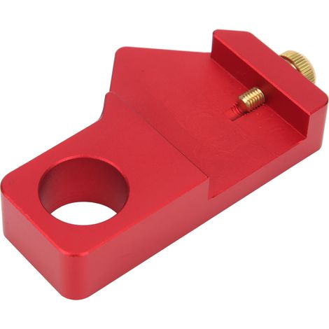 Regla para trabajar la madera, herramienta de posicionamiento, herramienta de marcado, tope, bloque de fijación de uso general (rojo) (1/5)