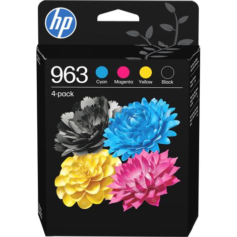 HP 963 4er-Pack OriginalDruckerpatronen Schwarz/Cyan/Magenta/Gelb (1/4)
