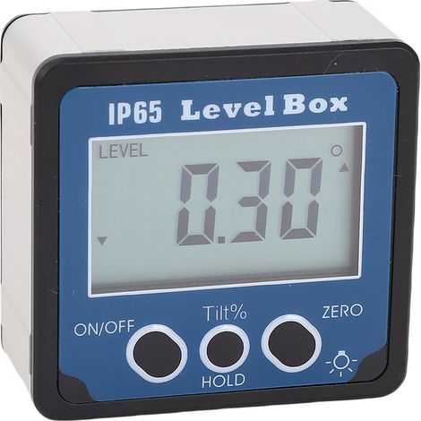 Inclinomètre numérique niveau mesure d'angle avec pourcentage de pente base aimantée forte étanche poussière IP65 (1/5)
