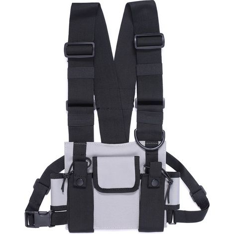 Gilet - Borsa a tracolla - Borsa a spalla - Marsupio funzionale da uomo - Scomparti regolabili (1/5)