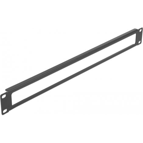 Delock Panel de gabinete de red de 19 con abertura 1U negro