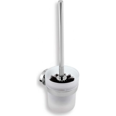 Novaservis Metalia 11 - Escobilla de WC, cromo/negra 0133,05