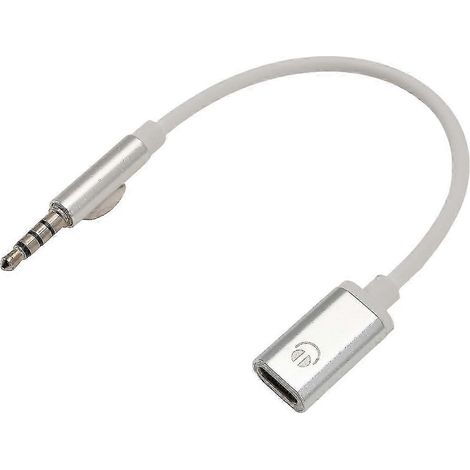 Câble audio mâle 3,5 mm vers femelle Type-C, adaptateur casque/audio analogique, compatible avec les lecteurs MP3, ordinateurs portables, tablettes, etc. (1/5)
