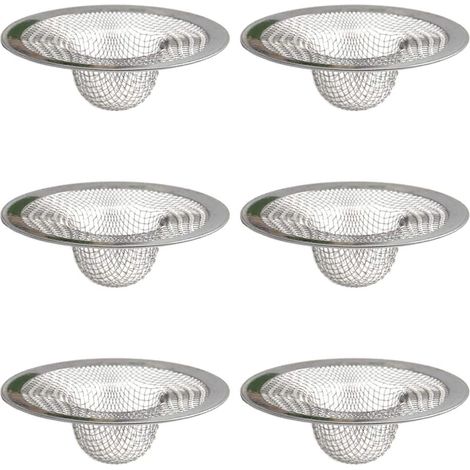 ZOLGINAH 6 Pièces Filtre À Évier,Filtre Pour Évier De Douche Filtre De Vidange En Acier Inoxydable 316,Crépine D'Évier De Cheveux Empêcher Des Débris Obstrués Pour Évier De Cuisine,Bain Lavabo,Baignoi (1/5)