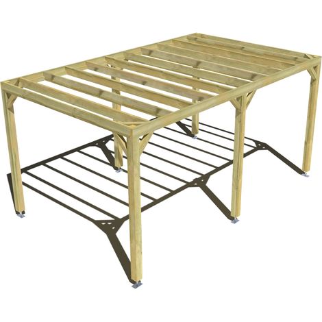 Pergola bois • 5m x 3m • indépendante • sens profondeur • livraison comprise