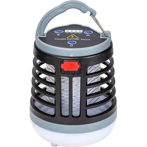Lampe Anti-Insectes Portable Rechargeable électrique pour Camping,Lampe de Tente étanche IP65 pour Voyage, terrasse, Maison, Jardin, etc. (1/5)