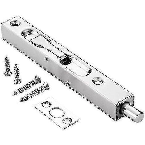 Verrou de porte en acier inoxydable 304 pour porte double, verrou de sécurité avec ressort puissant, (6 pouces) (1/5)