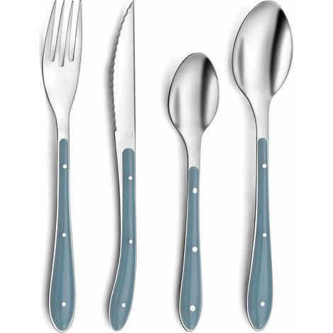 Posate Amefa Bistro Azzurro Metallo (24 pcs)