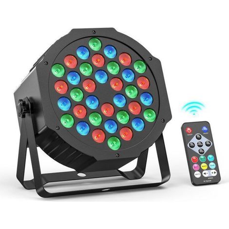 36 LED Jeux de lumière, Effets Visuels Multiples, Économe et Léger, Multi-Modes de Contrôle pour DJ Disco (1/5)
