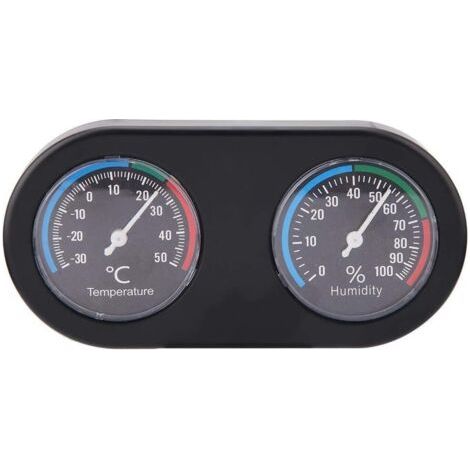 Température mini analogique hygromètre Forme Ronde thermomètre hygromètre for Reptile réservoir