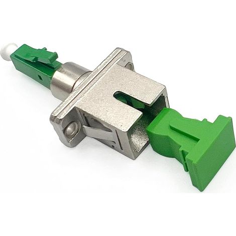 Elfcam® - Adaptateur à Fibre Optique Câble Monomode Simplex SC/APC Femelle à LC/APC Mâle, Lot de 1 (1/5)
