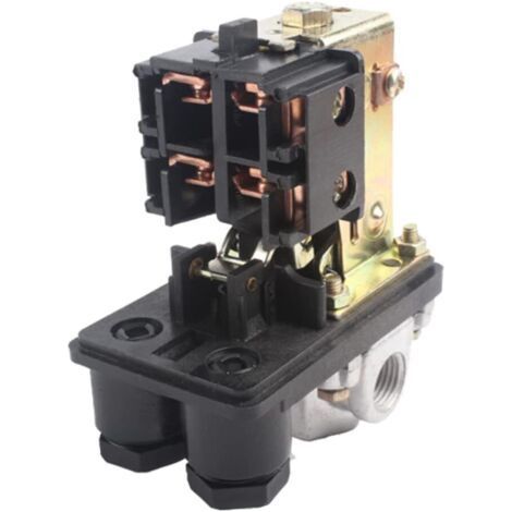 Vertikaler 4-Port-Druckschalter für Luftkompressoren, automatischer Druckregler, kompatibel mit Kompressorpumpen, pneumatisches Zubehör, professioneller Einsatz, Ersatzteil - (1/5)