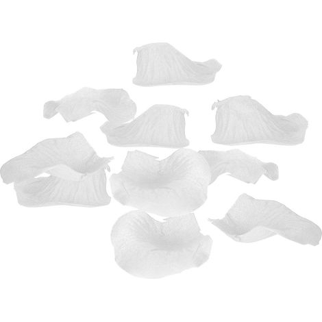 Pétales artificiels, faux pétales, blancs (1/5)