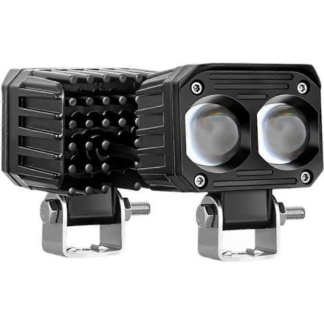 2,5-Zoll-LED-Motorradscheinwerfer, gelb/weiße zweifarbige LED-Scheinwerfer für ATV, UTV, SUV, Geländewagen, Pkw und Lkw (JXLGV) (1/5)