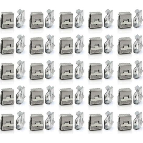 Lot de 50 serre-câbles pour panneaux solaires (2 fils) avec système de verrouillage-AquaForge (1/5)