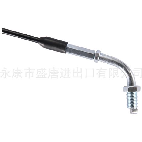 Off-road throttle cable total length 895mm, travel 100mm. Replacement throttle cable for 125cc motorcycles. (1/4)