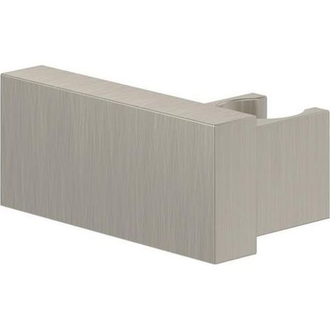 Villeroy & Boch Universal Showers supporto per doccetta, 44x80x35mm, TVC000459000, per montaggio a parete, squadrato, Brushed Nickel opaco, TVC00045900064
