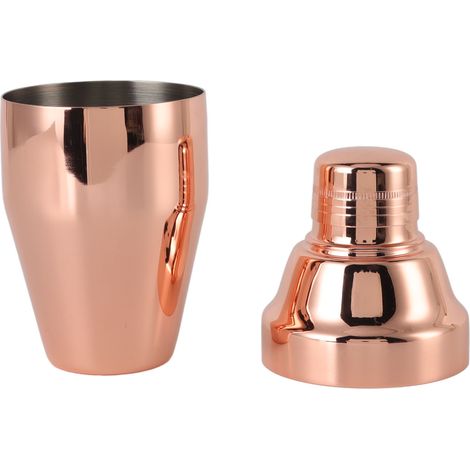Cocktailshaker aus Edelstahl 304, ideal für die Zubereitung von Cocktails zu Hause (350 ml). (1/5)
