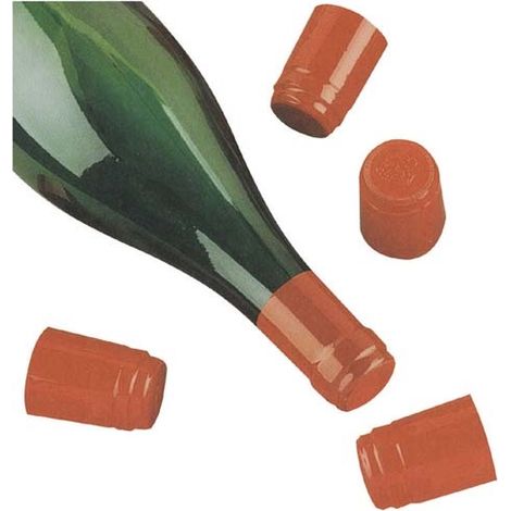 DUHALLE - Capsule pvc rétractable rouge x50