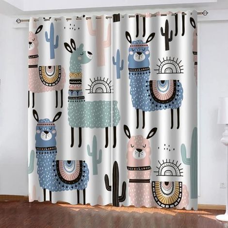 Rideaux occultants - Blanc - 150 x 166 cm - Isolation thermique - Réduction du bruit - Œillets argentés (1/4)