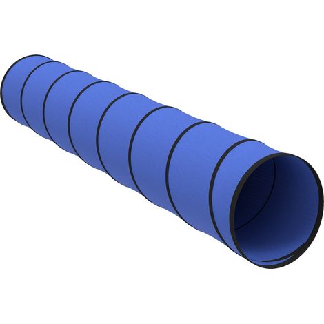 Hunde-Agility-Tunnel, 300 x 50 cm, mit 4 Bodenankern & Tragetasche, für kleine & mittelgroße Hunde, Blau (1/5)