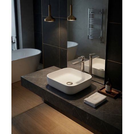 Lavabo appoggio 38,5 x 38,5cm BIANCO OPACO