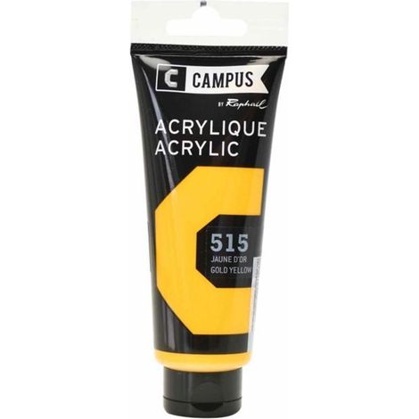 Peinture acrylique 100 ml - Jaune d'or n°515