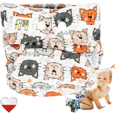 Wiederverwendbare Windeltaschen aus Bambus für Katzen, NappiMe Windeln (1/5)