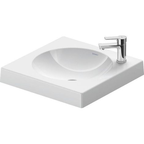 Duravit Architec 500mm trop-plein sans trop-plein, trou pour robinet pré-percé, Coloris: Blanc - 0320500000
