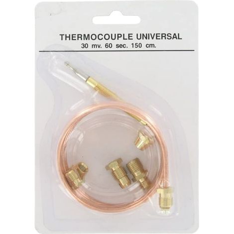 Kit Thermocouple À Gaz Universel 1500 Mm Avec Accessoires (1/2)