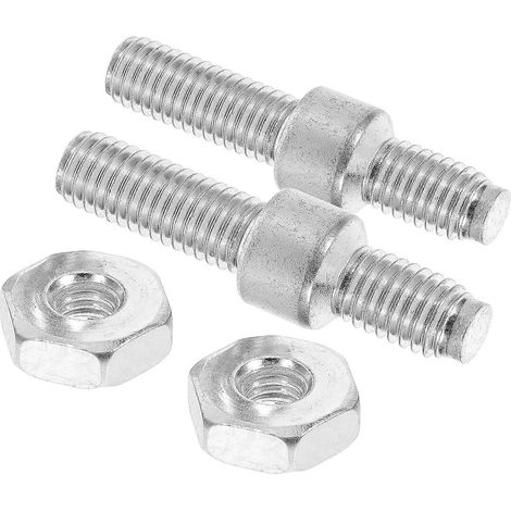 Lot de 2 goujons et écrous de rechange pour tronçonneuse pièces détachées compatibles avec les modèles 381 et 382. (1/4)