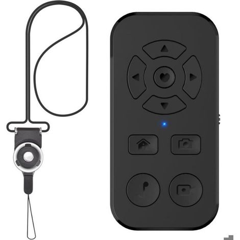 Télécommande Bluetooth pour tourner les pages TikTok - Déclencheur photo/vidéo et défilement à distance pour iPhone, Android et liseuse Kindle