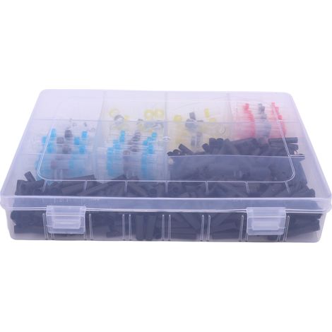 Kit de connecteurs de fil de soudure thermorétractable, connecteur d'épissure de câblage d'étanchéité pour bateau automobile marin camion 500 pièces (1/5)