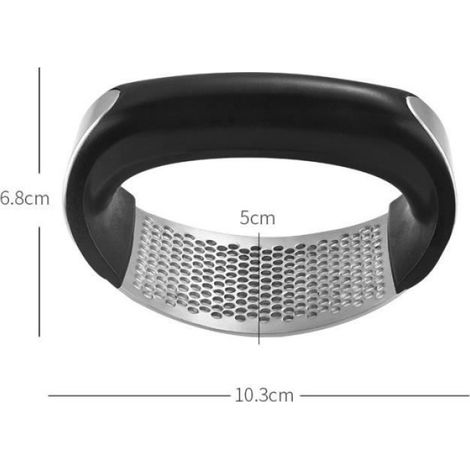 Gadget de cuisine - Garlic press - Broyeur alimentaire manuel - Acier inoxydable - Presse-ail - éplucheur d'ail