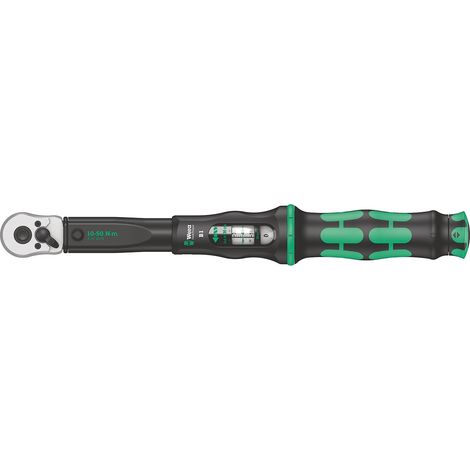Wera Click-Torque B 1 Drehmomentschlüssel mit Umschaltknarre, 10-50 Nm, 3/8"